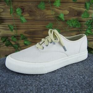 RRL Ralph Lauren Norfolk Canvas Lace Up White‎ Shoes Mens Size 5.5